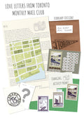New Love Letters from Toronto - Monthly Mail Club - March