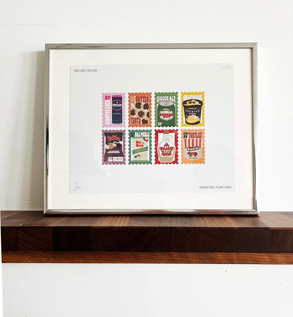 Limited Edition Canadian Snacks Print